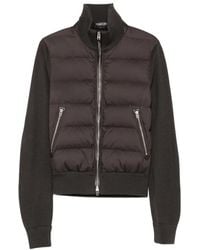 Tom Ford - Quilted-Panel Zip-Up Jacket - Lyst