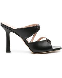 SCAROSSO - Zoe Strappy Leather Mules - Lyst