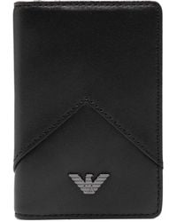 Emporio Armani - Logo-Detail Leather Wallet - Lyst