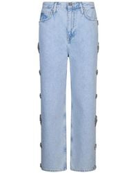Liu Jo - Straight Jeans Met Sieraden - Lyst