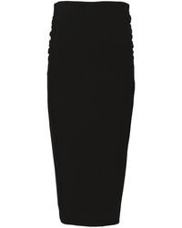 Max Mara - Ruched-Detail Midi Skirt - Lyst