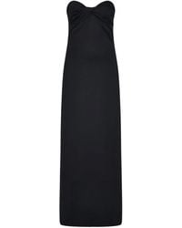 Rosetta Getty - Vestido largo con detalle retorcido - Lyst