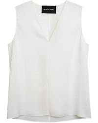 Ralph Lauren - Sleeveless V-Neck Top - Lyst
