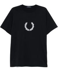 Fred Perry - Camiseta con logo estampado - Lyst