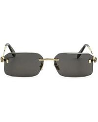 BVLGARI - Serpenti Rimless Square-Shaped Sunglasses - Lyst