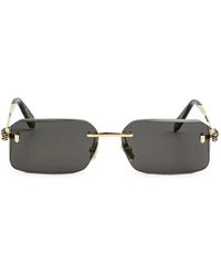 BVLGARI - Serpenti Rimless Square-Shaped Sunglasses - Lyst