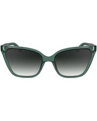 Calvin Klein - Rectangle-Frame Sunglasses - Lyst
