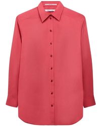 Another Tomorrow - Pleat-Back Poplin Shirt - Lyst