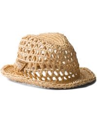 Prada - Crochet Fedora - Lyst