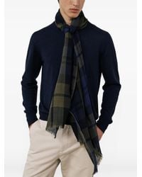 Hartford - Écharpe Effilochée À Motif Tartan - Lyst