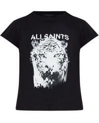 AllSaints - Camiseta Anna Con Tigre Estampado - Lyst