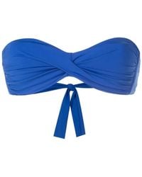 Amir Slama - Twist-Detail Strapless Bikini Top - Lyst