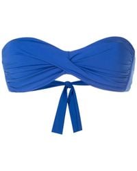 Amir Slama - Twist-Detail Strapless Bikini Top - Lyst