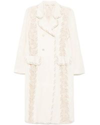 Commun's - Double-Breasted Coat - Lyst