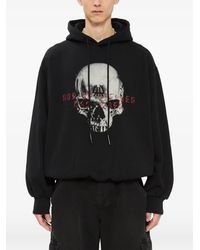 44 Label Group - Sudadera Con Capucha Y Calavera Estampada - Lyst