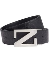 ZEGNA - Calfskin Logo-Buckle Belt - Lyst