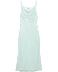 Prada - Maxi-Jurk Met Pailletten - Lyst