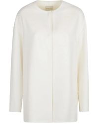 Loulou de Saison - Wool Round-Neck Coat - Lyst