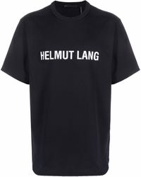 Helmut Lang - Logo Print Cotton T-shirt - Lyst
