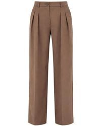 ARMANI EXCHANGE - Belt Loops Pleated Trousers - Lyst