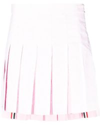 Thom Browne - Minirock Mit Falten - Lyst