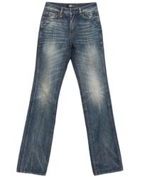Amiri - Vaqueros Rectos Con Charm Del Monograma Y Efecto Desgastado - Lyst