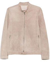 Salvatore Santoro - Zip-Up Suede Jacket - Lyst
