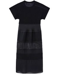 Proenza Schouler - Panelled Wool-blend Midi Dress - Lyst