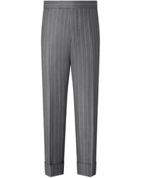 Thom Browne - Chalk-Stripe Wool Trousers - Lyst