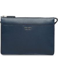 Prada Clutch mit Reißverschluss - Blau