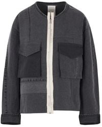 Kuro - Asymmetric Frayed Jacket - Lyst