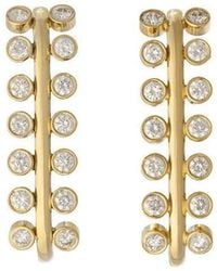 DENISE CASSOU - 18K Diamond Row Earrings - Lyst