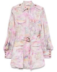 Zimmermann - Abito Corto Dawning - Lyst