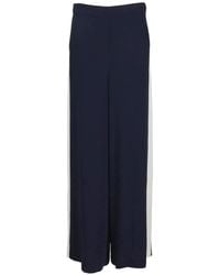 P.A.R.O.S.H. - Side-Stripe Wide-Leg Trousers - Lyst