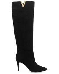 Via Roma 15 - Pointed-Toe Suede Boots - Lyst