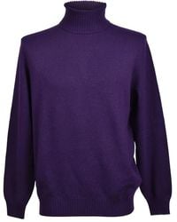 Brunello Cucinelli - Turtleneck Ribbed-Cuff Sweater - Lyst