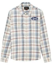 Deus Ex Machina - Check-Print Logo-Patch Shirt - Lyst