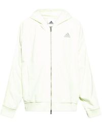 adidas - Essencial Fleece-Hoodie mit 3 Streifen - Lyst