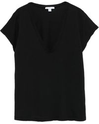 James Perse - Camiseta con cuello en V - Lyst