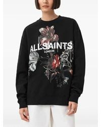AllSaints - Ania Etta Sweater Met Bloemenprint - Lyst
