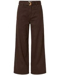 Twinset - Barrel Bull Trousers With Belt - Lyst