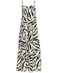 Gestuz - Zeona Animal-Print Tie-Back Midi Dress - Lyst