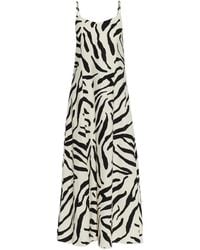 Gestuz - Zeona Animal-Print Tie-Back Midi Dress - Lyst