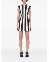 Max Mara - Hourglass Striped Sleeveless Mini Dress - Lyst