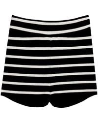 Ami Paris - Gestreepte Shorts - Lyst