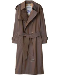 Burberry - Double-breasted Cotton Trench Coat - Lyst