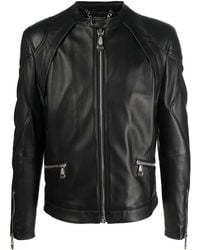 Philipp Plein - Zip-Through Biker Jacket - Lyst