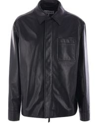 Loewe - レザー シャツ - Lyst