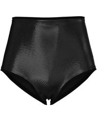 MACCAPANI - Rhinestone-Embellished Micro Shorts - Lyst