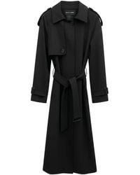 Rundholz Black Label - Belted Storm-Flap Trench Coat - Lyst